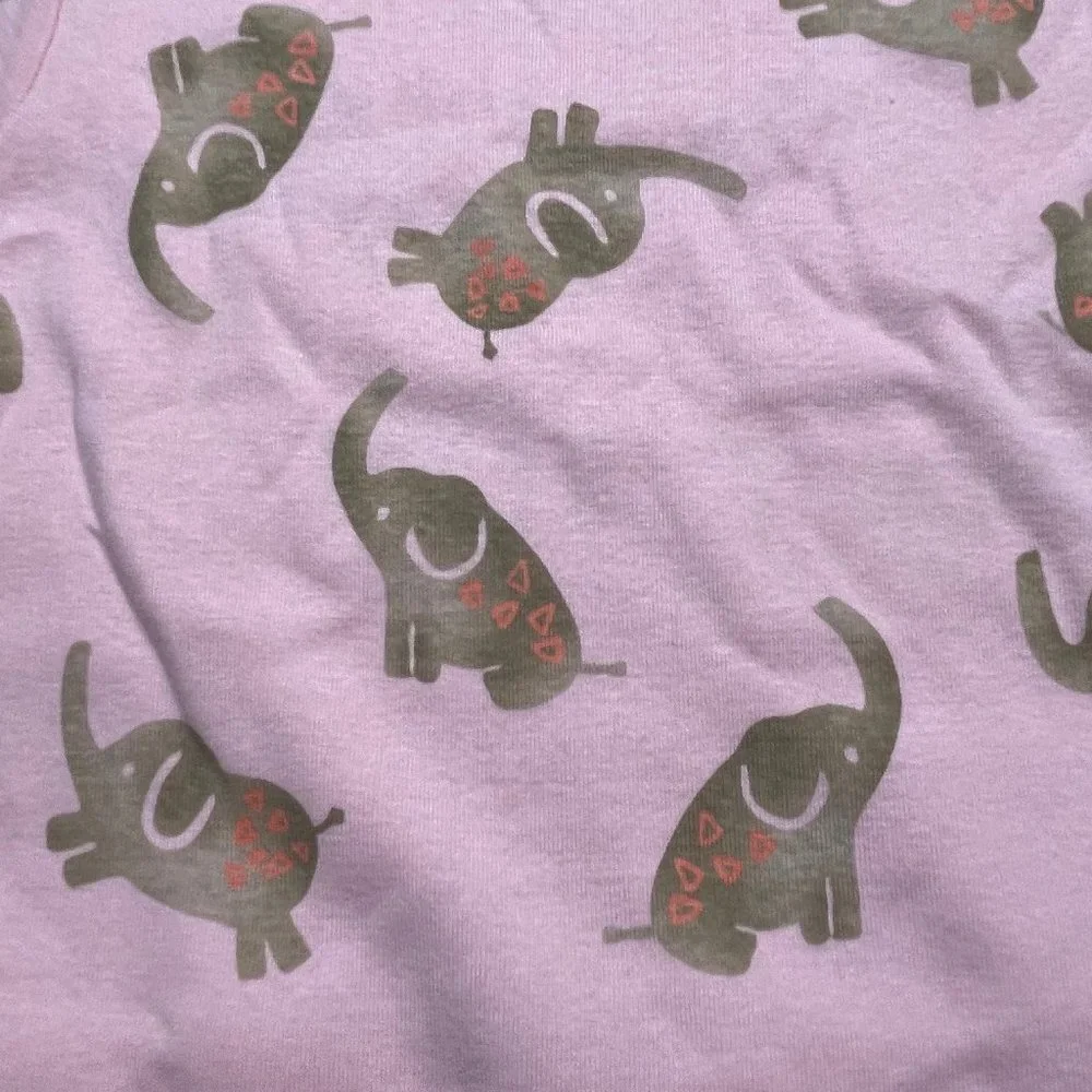 NWt 5T 5 o 4t 4 ELEPHANTs carters pajamas summer EASTER circus spring birthday - Picture 8 of 9